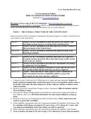 Patricia De Leon Ap Gov Unit Constitution Scavenger Hunt Docx Pdf