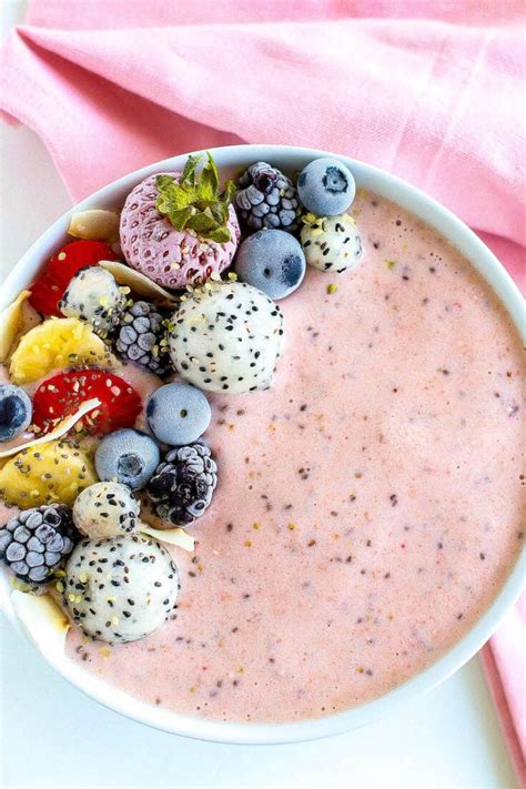 Strawberry Smoothie Bowl Recipe How To Make A Smoothie Bowl