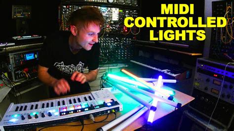 Controlling Lights With Keyboards Synths Boomlights Lc8 Midi Light Controller Youtube