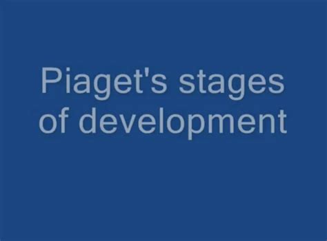 Piaget’s Stages of Development – Simply Psychology