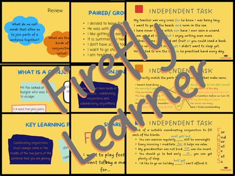 Coordinating Conjunctions Complete Lesson And Activities Free No