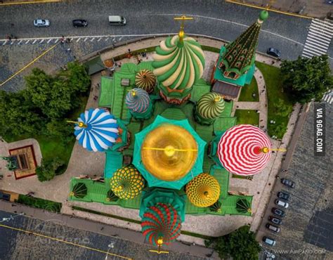 Bird S Eye View Of St Basil S Cathedral On Moscow S Red Square Moscow Red Square St Basils