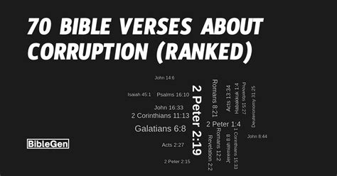 Bible Verses On Corruption Ranked