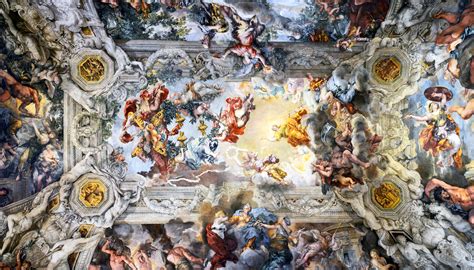 Painting Co Ceiling Of Palazzo Barberini Painting Sistine Chapel