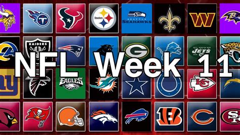 Nfl Football Week 11 Predictions 2023 Youtube