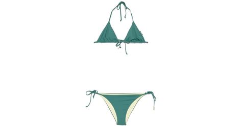 Fisico Reversible Bikini In Green Lyst UK