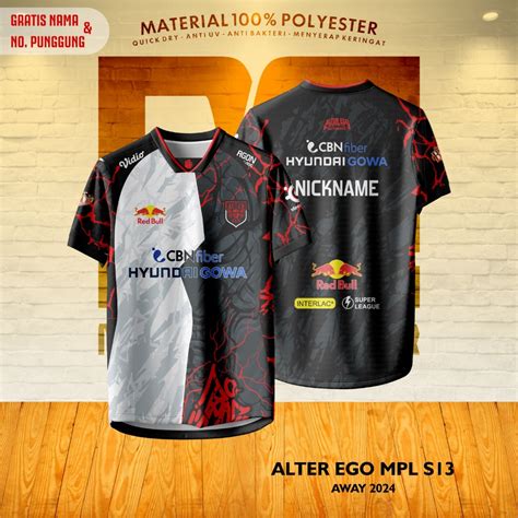 Jual Jersey Kaos Baju Atasan Suporter Alter Ego Mpl S Putih Shopee