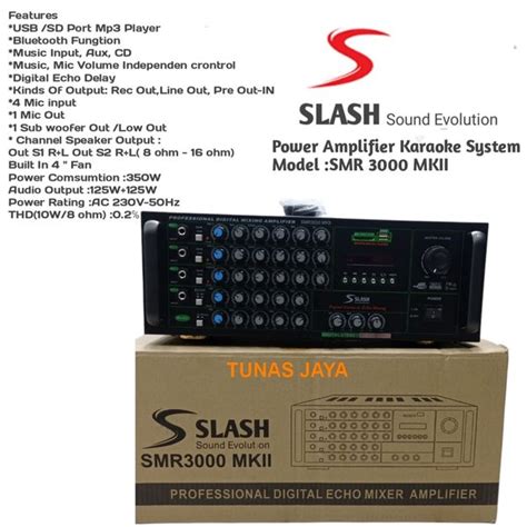 Jual Power Ampli Slash Smr Mkiislash Ampli Powwr Mixer Slash Smr