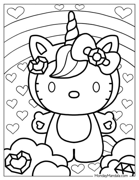 68 Hello Kitty Coloring Pages Free Pdf Printables Artofit