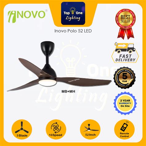 Inovo Polo Led B Dc Motor Ceiling Fan With Blades Speed