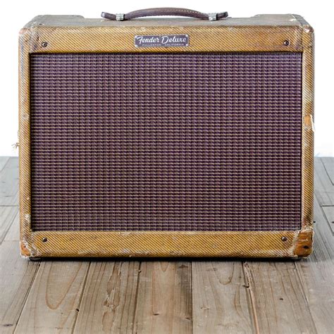 Vintage Fender Deluxe E Narrow Panel Tweed Amplifier