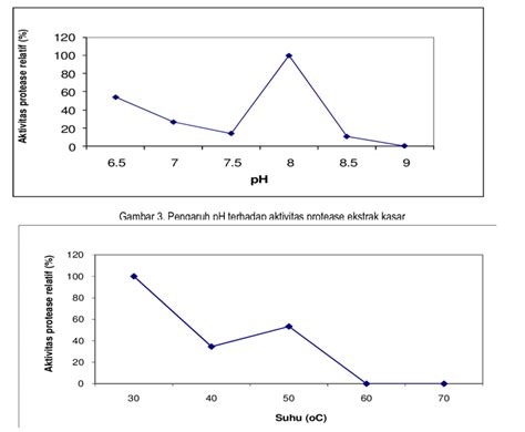 Gambar Pengaruh Suhu Terhadap Aktivitas Protease Ekstrak Kasar