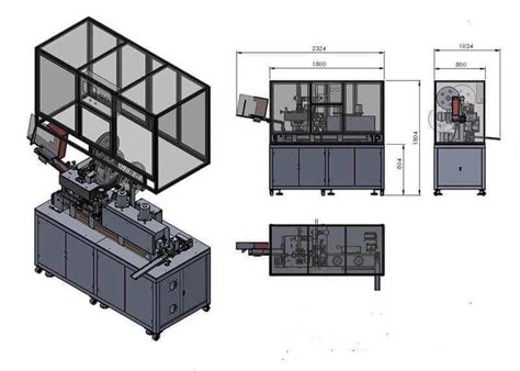 Automatic Cylindrical Cell Pvc Heat Shrink Wrapping Machine For