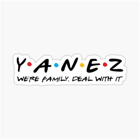 "Yanez Last Name Yanez Surname Yanez Family Name Yanez Second Name" Sticker for Sale by ...