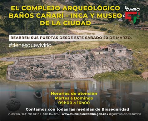 Reapertura Del Complejo Arqueol Gico Ba Os Ca Ar Inca Y El Museo De