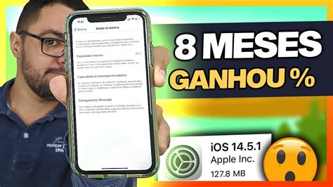 Como Está a SAÚDE DA BATERIA do Iphone 11 Após 8 Meses de Uso YouTube