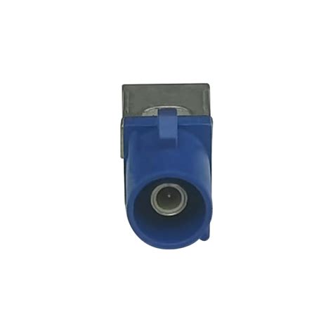 Low Profile FAKRA PCB Connector Blue 90 Degree Plug