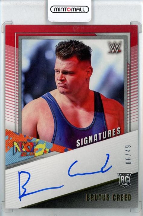 Mint Panini Nxt Wwe Brutus Creed Autograph