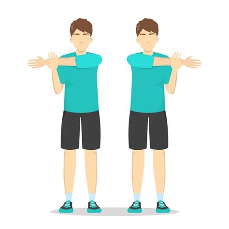 Shoulder Stretch Stock Vectors Royalty Free Shoulder Stretch