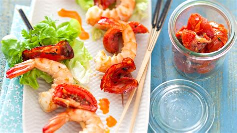 Brochettes De Gambas Et Chorizo Rapide D Couvrez Les Recettes De