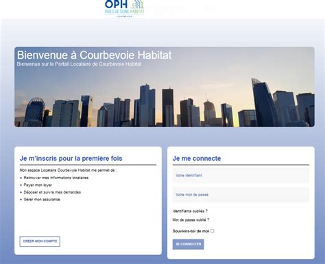 Portail Extranet Oph Rives De Seine Habitat Agence Courbevoie