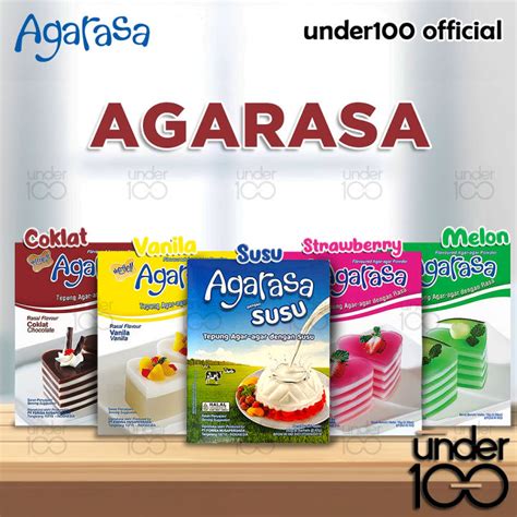 Agarasa Strawberry Coklat Vanilla Melon Susu Agar Agar