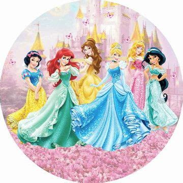 Painel Banner Lona Redondo Por Princesas Disney Painel Festa