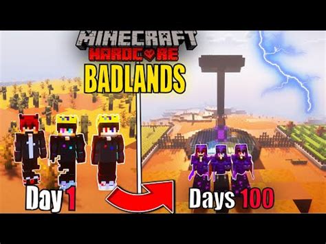 I Survived Days In Badlands Only World In Minecraft Hardcore Hindi