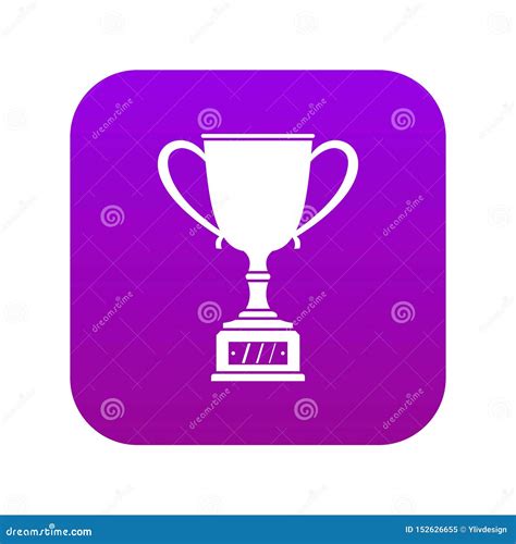 Winner Cup Icon Digital Purple Stock Vector Illustration Of Luxury