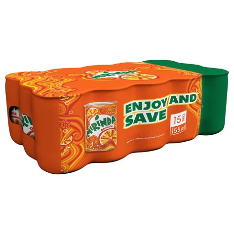 Buy Mirinda Orange Carbonated Soft Drink Cans 15 X 155ml Online At