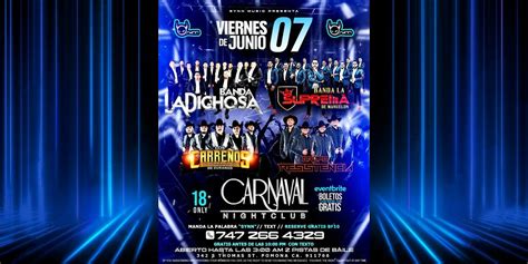 Friday Night Junio 7 Con Banda Norteño Y Reggaeton At Carnaval