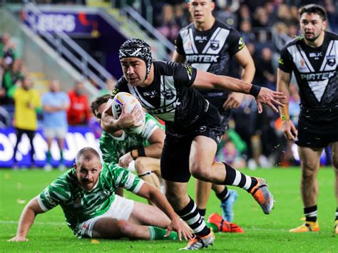 New Zealand 48 10 Ireland Kiwis Reach World Cup Quarter Finals