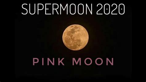 Pink Moon Aprils Pink Moon Is The Biggest Supermoon Of 2020 Super