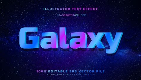 Free Vector Modern Futuristic Galaxy Alphabet Fonts With Text Effect