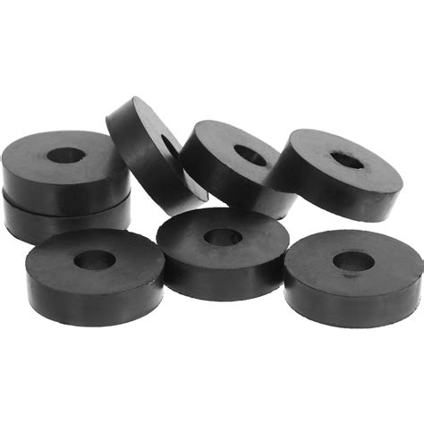 8pcs Vibration Suppression Rubber Grommets Flat Flat Rubber Grommets