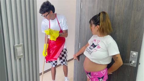 Very Horny Neighbor Asks The Janitor Of Her Unit To Put His Big Cock In Her And Make Her Squirt