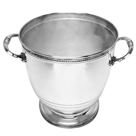 Vintage Italian Solid Silver Champagne Wine Cooler Ice Bucket C 1960