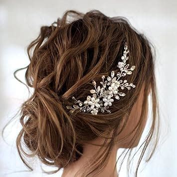 Amazon Jakawin Bride Wedding Hair Comb Flower Girls Bridal Hair