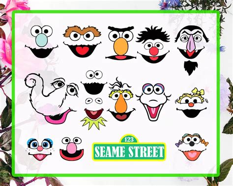 Sesame Street SVG Files Snuffleupagus Sesame Street DXF Etsy Sesame