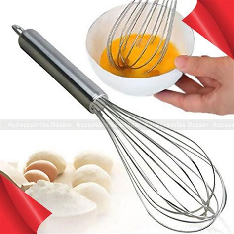 Manual Stainless Steel Egg Beater Hand Whisk Mixer Egg Cream