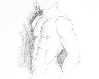 Male Nude Sketch Etsy