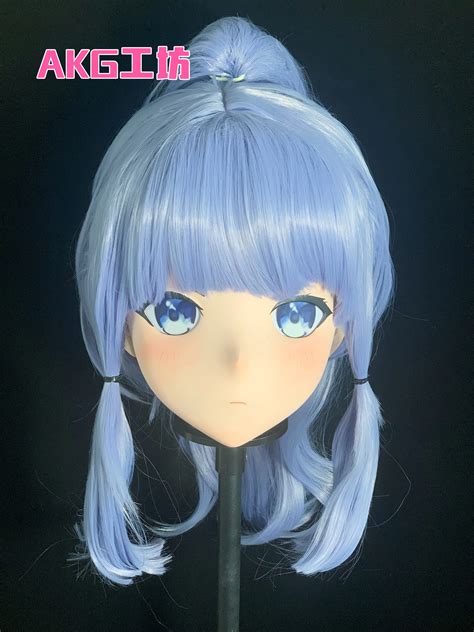 Al28customize Character Emilia Femalegirl Resin Fullhalf Head With Lock Anime Cosplay