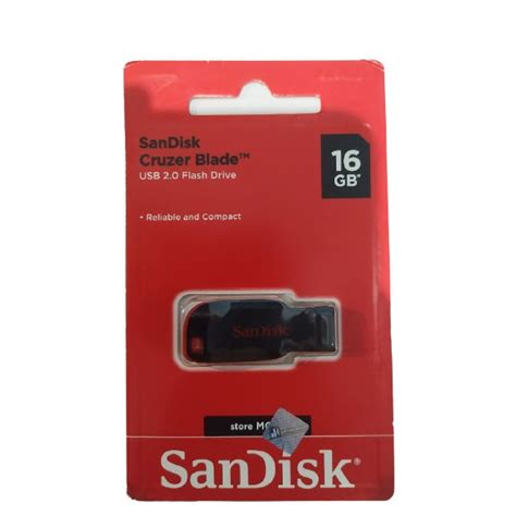 Sandisk Cruzer Blade Usb Flash Drive 16gb Cruzer Blade Cz50 Shopee Malaysia