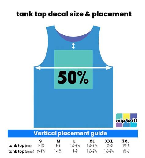 HTV Size Chart: Printable guide to shirt decal size - Snip to It! | Htv, Vinyl lettering, Heat ...