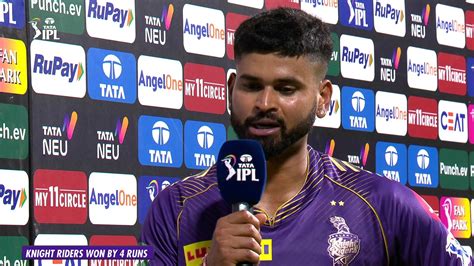 Watch Kkr Vs Srh Post Match Interview Shreyas Iyer Video Online Hd