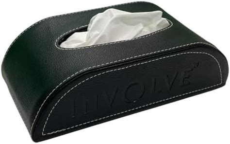 Involve Luxury Tissue Box Art Leather Black With Premium Tissue Car