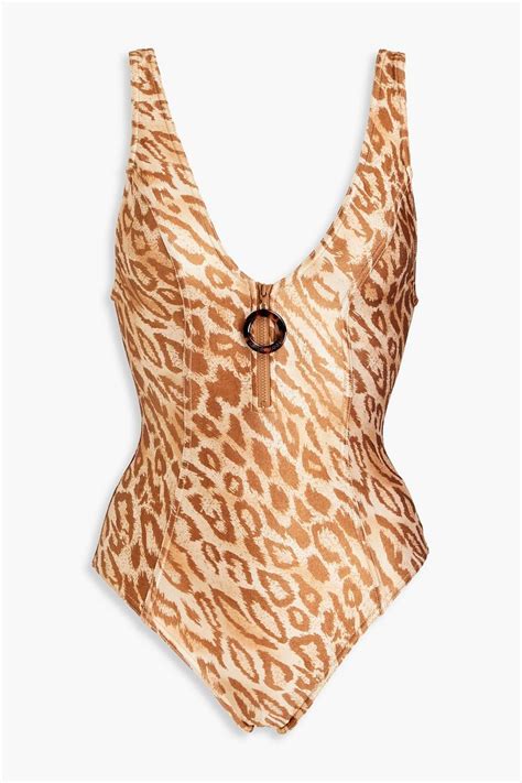 Zimmermann Tropicana Leopard Print Swimsuit The Outnet