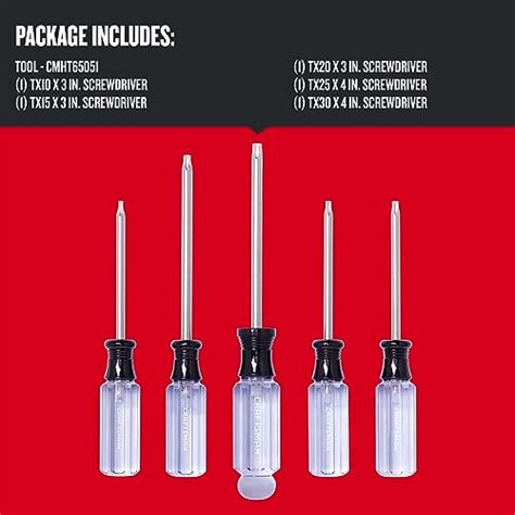 Snapklik Craftsman Screwdriver Set Torx Acetate Handle Piece