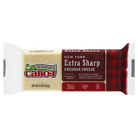 Cabot Premium Naturally Aged Cheddar Cheese New York Extra Sharp