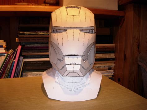 Iron Man Helmet Pepakura Model By CubicalMember On DeviantArt